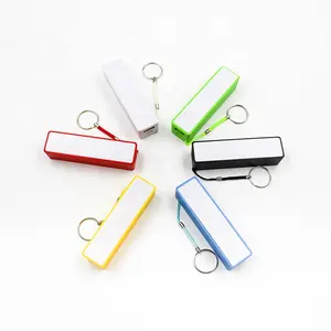 Cheap OEM Mini Portable Charger Battery Custom Printing 2200mAh Power Bank Cute Universal Fast Charging Powerbank Keychain