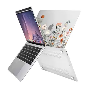 Plastic Garden Flowers Hard Shell&Keyboard Cover Screen Protector Transparent Compatible for MacBook Air 13 inch Case Retina