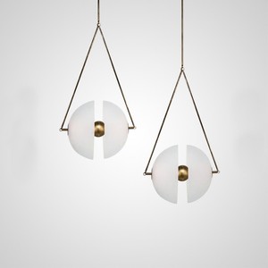 Hfshanks Modern Pendant <b>Light</b> Glass Shade Led Adjustable Height For Living Room Bedroom Coffee Shop Home Decor - Product Image 2