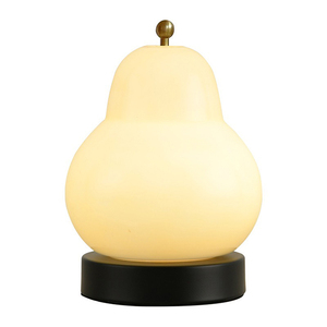 Lámpara de mesa de pera crema francesa antigua media dormitorio Estudio de cabecera sala de estar carga táctil atmósfera portátil sentido pequeño Nig