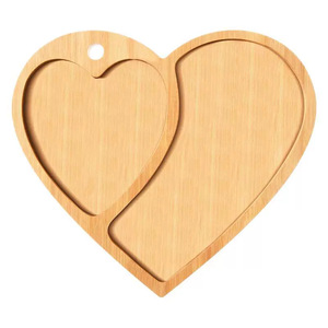 Plateau en bambou en forme de cœur Dream Shang 36x31,5cm pour pain, fromage, en-cas, service de la Saint-Valentin - Product Image 5
