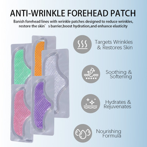 Patch pour le front au collagène hydratant multicolore anti-rides, masque visage régénérant et stimulant l'élasticité de la peau - Product Image 4