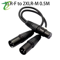 Câble audio XLR 3 broches noir pour microphone, console de mixage audio, câble d'extension audio