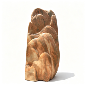 Pierre décorative naturelle jaune pour aménagement paysager, grande roche verticale pour jardin, parc extérieur, entrée de villa - Product Image 1
