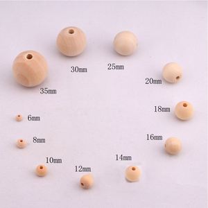 100 pièces sac de perles en bois naturel de 12mm de fournisseur chinois pour les projets de bricolage - Product Image 2