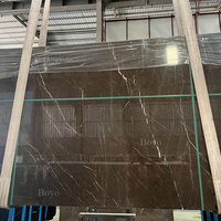 Baldosas para pisos comerciales, diseño de pared de mármol chino, vestíbulo de hotel, losa de mármol natural marrón Laurent chino