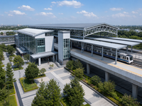 Estructura de Acero, Estación de Pasarela Ferroviaria con Estructura de Acero, Plataforma Prefabricada, Construcción Personalizada OEM