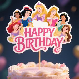 Decorazioni per <span class=keywords><strong>Torta</strong></span> di Compleanno Principessa - Accessori e Forniture per Decorazione Torte da Bambina - Product Image 4