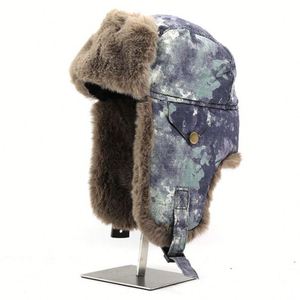 New Outdoor Winter Forest Camo Trooper Hat Trapper Hat with Faux Fur Lining for Outdoor Sports Skiing - Product Image 4