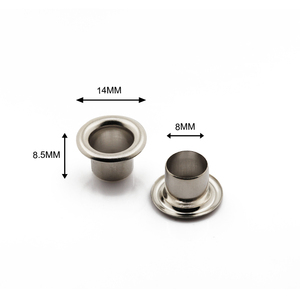 Vente Chaude <span class=keywords><strong>Oeillets</strong></span> et Rondelles Métalliques en Aluminium 8mm Argent Canon de Fusil <span class=keywords><strong>pour</strong></span> Bâches, Vêtements et Accessoires de Vestes - Product Image 3