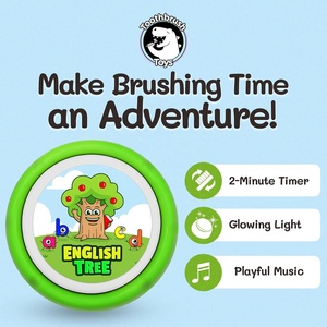 Temporizador de cepillo de dientes musical para niños, temporizador de 2 minutos para cepillarse los dientes con luces, juguetes educativos para el cuidado dental con canciones - Product Image 5