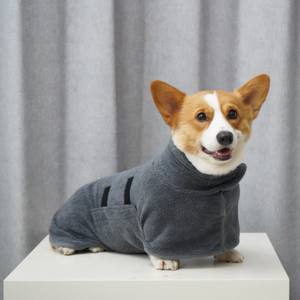 럭셔리 심플 폴리에스터 반려견 목욕 가운 흡수성 극세사 드라잉 코트 수영 로브 - 그레이하운드용 친환경 내구성 - Product Image 4
