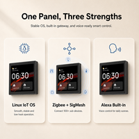 Panneau de contrôle intelligent 4 pouces IPS tactile Android Gateway HomeKit KNX Switch avec commande vocale et application WiFi pour mini-maisons et hôtels