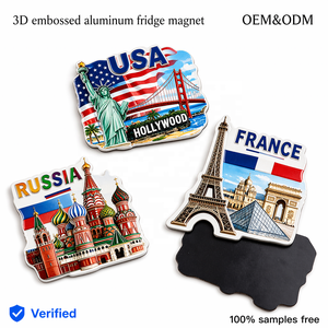 Großhandel Langlebiger 3D-Geprägter Aluminium-Kühlschrankmagnet Personalisiertes Globales Reise-Souvenir Australien Naher Osten Hund Geschenk in Großmengen - Product Image 1