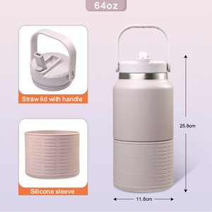 Chai Nước Có Ống Hút Và Đánh Dấu Thời Gian, Bình Nước Thể Thao Chống Rò Rỉ Miễn Phí BPA Tạo Động Lực Cho Thể Dục, Phòng Tập Thể Dục, Cắm Trại Và Ngoài Trời - Product Image 3