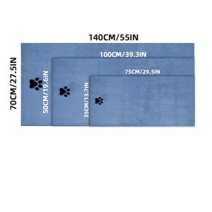 Wholesale Custom Soft Absorbent Lint-Free <strong>Microfiber</strong> Dog Paw <strong>Bath</strong> <strong>Towel</strong> Quick Dry for Dog Drying Knitted Pet Supplies - Product Image 5