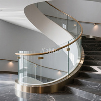 Rampe de sécurité moderne en acier inoxydable sur mesure, multi-tailles, résistante à la rouille, pour escalier, villa, hôtel, bibliothèque, hôpital, centre commercial, appartement, balcon