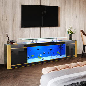 Grand <span class=keywords><strong>cube</strong></span> transparent personnalisé avec éclairage led support TV table d'affichage <span class=keywords><strong>aquarium</strong></span> - Product Image 5