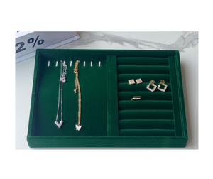 Forte nhung trang sức hiển thị khay phụ kiện Pallet cho vòng mặt dây chuyền bông tai vòng cổ hộp cao cấp cho lưu trữ đồ trang sức - Product Image 1