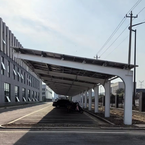 Sistema di supporto <span class=keywords><strong>fotovoltaico</strong></span> per parcheggio casa e applicazione industriale in lega di energia solare in lega di Carport - Product Image 5
