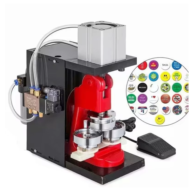 Semi-automatic Pneumatic Button Maker/manual Photo Magnet Machine Fridge Photo Magnet Making Machine Molding Machines