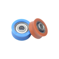 Aluminium 420 stainless steel sliding window roller with nylon wheel for glass sliding window 6203rs