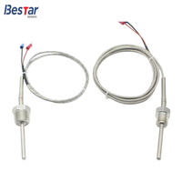 Industrial PT100 RTD Temperature Sensor Probe Platinum Resistance Insert Dia 3mm-8mm Stainless Steel Customizable