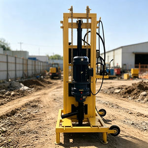 เครื่องเจาะบ่อน้ำแบบพกพา ใช้พลังงานไฟฟ้าไฮดรอลิก 3kW 4kW 7.5kW พร้อมล้อสำหรับการชลประทาน - Product Image 2