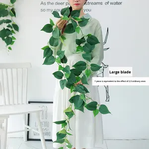 Hiedra Artificial Personalizada D446, 2.2m de Altura, 76 Hojas, Grado B1, Retardante de Fuego, Decoración para Bodas y Centros Comerciales - Product Image 2