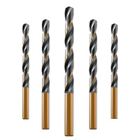 Foret hélicoïdal HSS PHT STAR DIN338 42414341 M2 M35 à bord droit et lisse, revêtement titane, 0,7-20 mm, ODM
