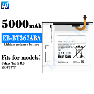 แบตเตอรี่ชาร์จ EB-BT367ABA 3.8V 5000mAh <span class=keywords><strong>ส</strong></span>ำหรับ <span class=keywords><strong>Samsung</strong></span> <span class=keywords><strong>Galaxy</strong></span> <span class=keywords><strong>Tab</strong></span> E 8.0/SM-T377T - Product Image 1
