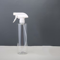 Logo personnalisé vide 300ml/500ml PET clair réutilisable nettoyage de voiture déclencheur vaporisateur avec brume fine pour savon liquide