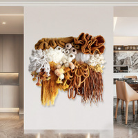 Luxe grand 3D techniques mixtes oeuvre tissé tapisserie peinture murale à la main tissu mur Art en gros décor à la maison