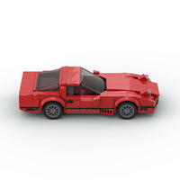 Compatible avec les briques de marque, petite pièce, voiture de course de luxe, MOC, jouet de construction éducatif à assembler soi-même pour enfants, en plastique