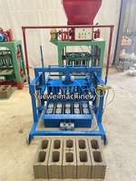 Machine semi-automatique populaire pour la fabrication de blocs de ciment creux et pleins, avec moteur, pompe, roulement et engrenage, pour blocs hydrauliques imbriqués mobiles
