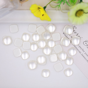 Autocollants pour ongles en résine œil de chat à coins arrondis, perles, décorations pour ongles DIY, lot en vrac - Product Image 4
