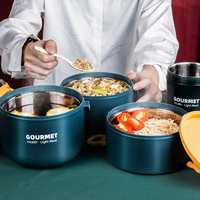 Boîte à lunch thermique de qualité supérieure ensemble trois couches en acier inoxydable 304 Portable étanche Bento boîte à lunch avec 3 Camparment