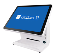 Çift 15''-15.6'' Dokunmatik Ekranlı İç Mekan POS Kasiyer Ödeme Terminali, Perakende Yazılımı ve Windows 11 Aktivasyonu ile