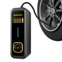 Gonfleur de pneus de voiture électrique 12V ABS portable avec écran LCD numérique, lumière d'urgence et gonflage rapide pour voitures