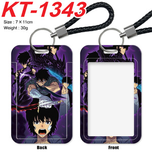 Vente en gros de porte-clés de nivellement <span class=keywords><strong>solo</strong></span> Sung Jin Woo <span class=keywords><strong>Manga</strong></span> Porte-clés de sac porte-cartes Anime motif dessin animé - Product Image 2