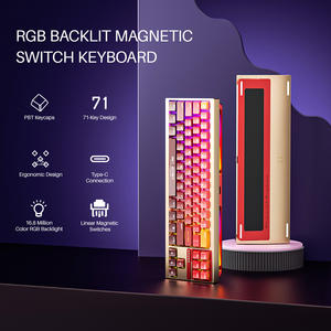 Teclado Mecánico de Levitación Magnética sin Resortes de Aluminio, Actuación Ajustable de 0.001-3.5mm, Compatible con Windows/Mac - Product Image 4