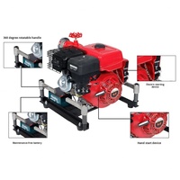 Pompe à incendie motorisée portable durable Ruijunhong JBQ4.0/7, 9 chevaux, haut débit, équipement d'extinction d'incendie manuel, accessoire
