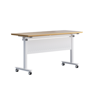 Moderno portatile pieghevole tavolo da tavolo per alberghi e scuole struttura in acciaio durevole per la formazione di piccoli mobili da ufficio - Product Image 3