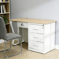 Meubles de bureau commerciaux modulaires modernes et simples, panneau en bois massif, structure en acier, bureau debout, bureau d'ordinateur, bureau de direction, bureau de PDG