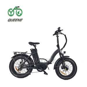 Bicicleta eléctrica plegable Queene de 20 pulgadas con neumáticos gruesos y motor central - Product Image 2
