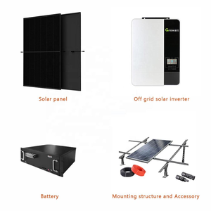 10kw 20kW 30kW Polycrystalline <b>Solar</b> Panels With Battery and Hybrid <b>Solar</b> Energy Storage System <b>Kit</b> for Home Use - Product Image 3