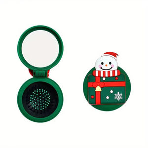 Regalo di <span class=keywords><strong>Natale</strong></span> pieghevole Mini pettine del cuoio capelluto massaggiatore portatile specchio per il trucco della testa cura utile per il restauro dei capelli - Product Image 1