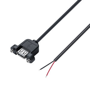 Cable de datos de 4 núcleos a XH <span class=keywords><strong>2</strong></span>,54, conector USB hembra de un solo cabezal con agujeros de tornillo para fijar el cable de alimentación de <span class=keywords><strong>2</strong></span> núcleos - Product Image 3
