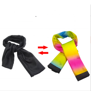 Écharpe Magique Changeante de Couleur, Disparaissant du Noir au Arc-en-ciel, <span class=keywords><strong>Tour</strong></span> de <span class=keywords><strong>Magie</strong></span> de Rue, Unisexe - Product Image 1