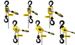 HSH-D portabel tipe tuas Mini katrol Manual terbuat dari baja diperkuat kapasitas paduan 250-6000 KG - Product Image 2